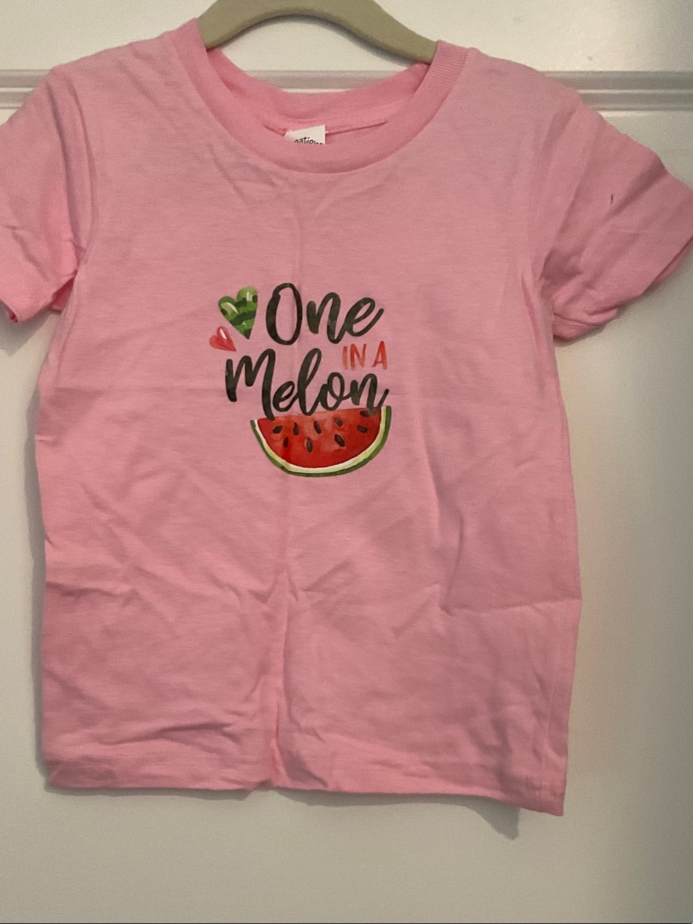 Girls' Pink 'One in a Melon' Graphic Tee